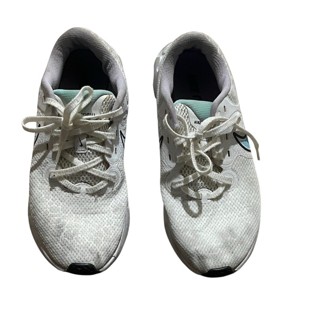 Nike Renew Ride 2 Women's Running Shoes Sneakers White Gray Teal Swoosh